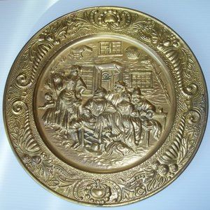 Brass plaque wall hanging (#EV1290)